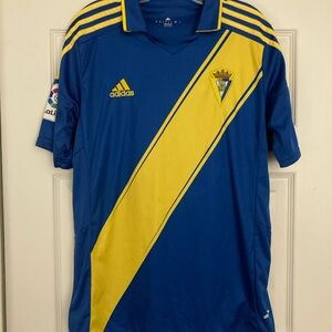 Adidas Blue and Yellow Jersey Laliga Spain Soccer Team Jersey